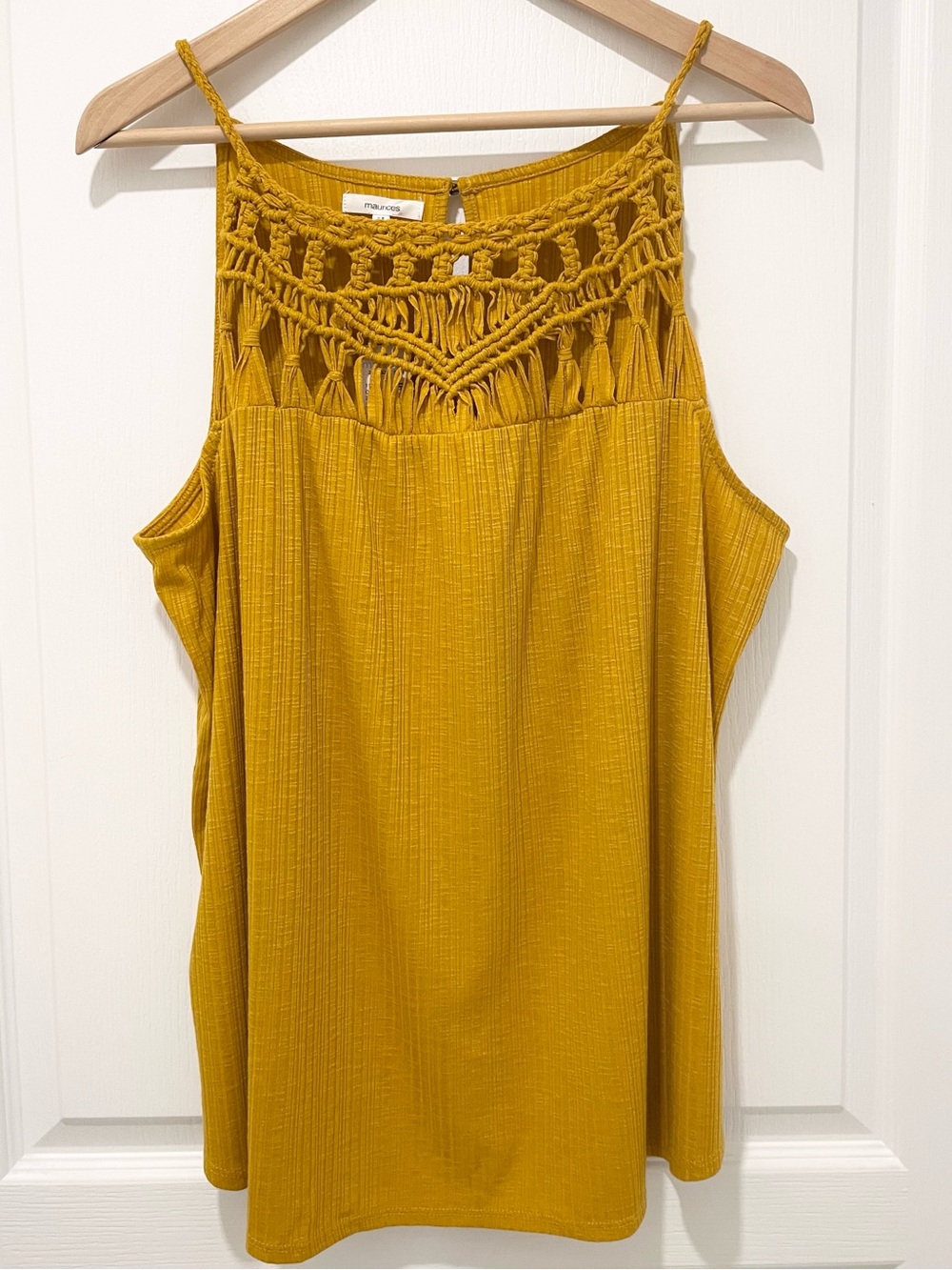 NWT MAURICES Intricate Detail Textured Tank Top - Size XL - Relaxed Silhouette